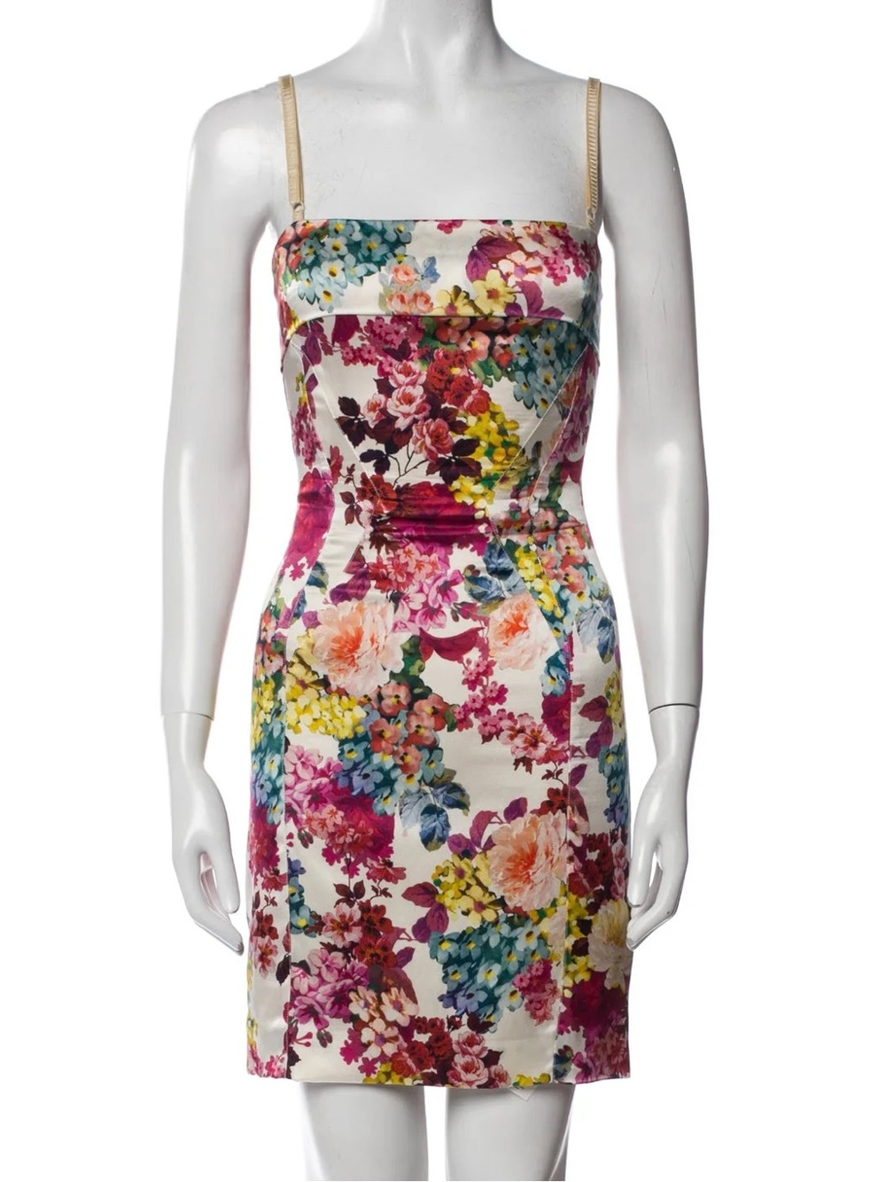 Dolce & Gabbana D&G Silk Bodycon Floral Dress Size 44 - Picture 12 of 14